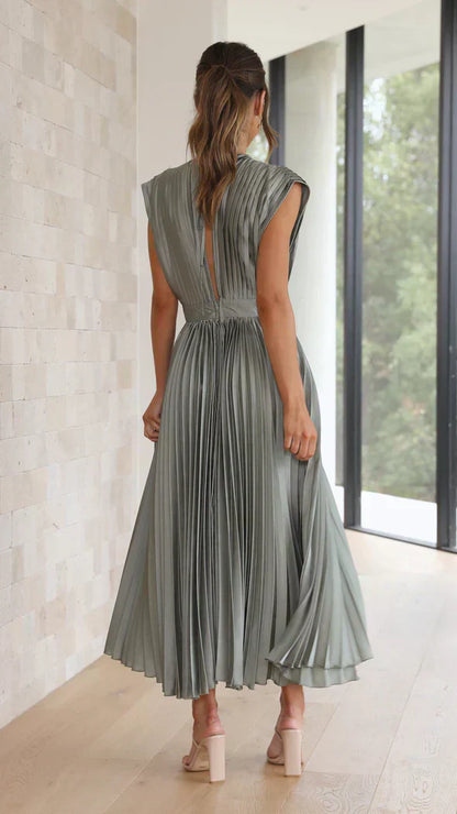 Klassieke Vrouwelijke Jurk Elegante Stijl