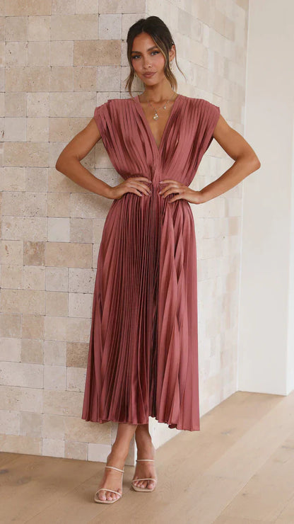 Klassieke Vrouwelijke Jurk Elegante Stijl