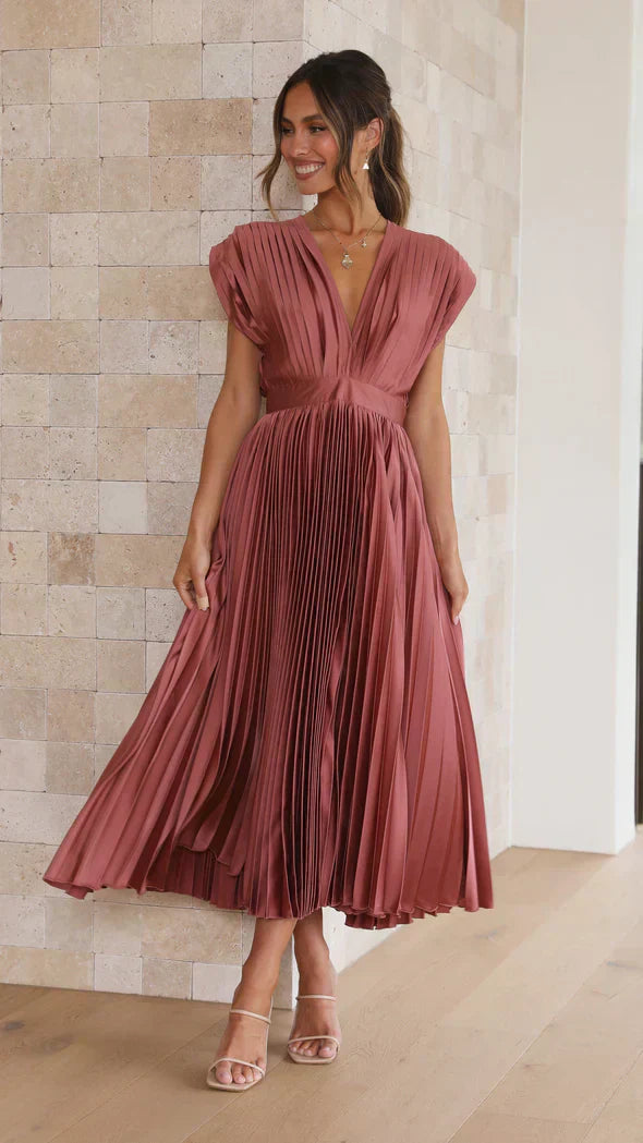 Klassieke Vrouwelijke Jurk Elegante Stijl