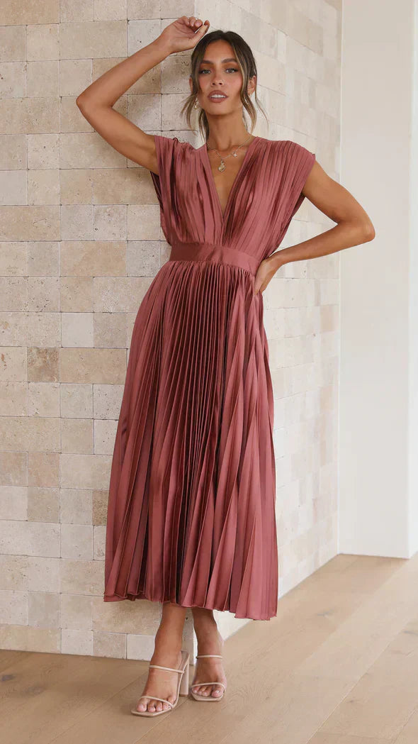 Klassieke Vrouwelijke Jurk Elegante Stijl