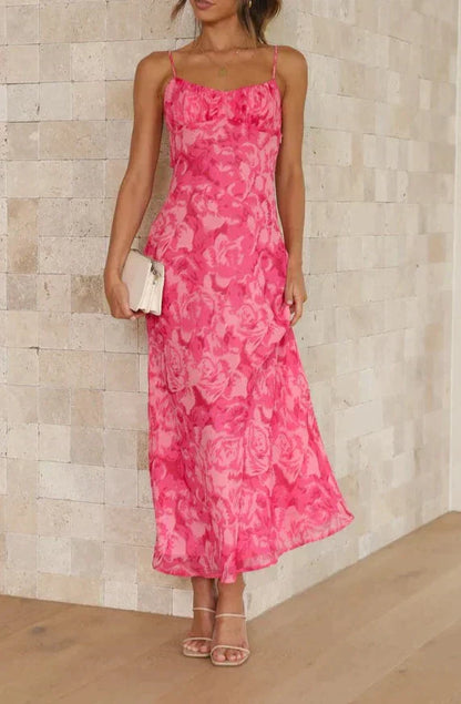 Vrouwelijke Zomerjurk Midi Elegante Jurk voor Dames