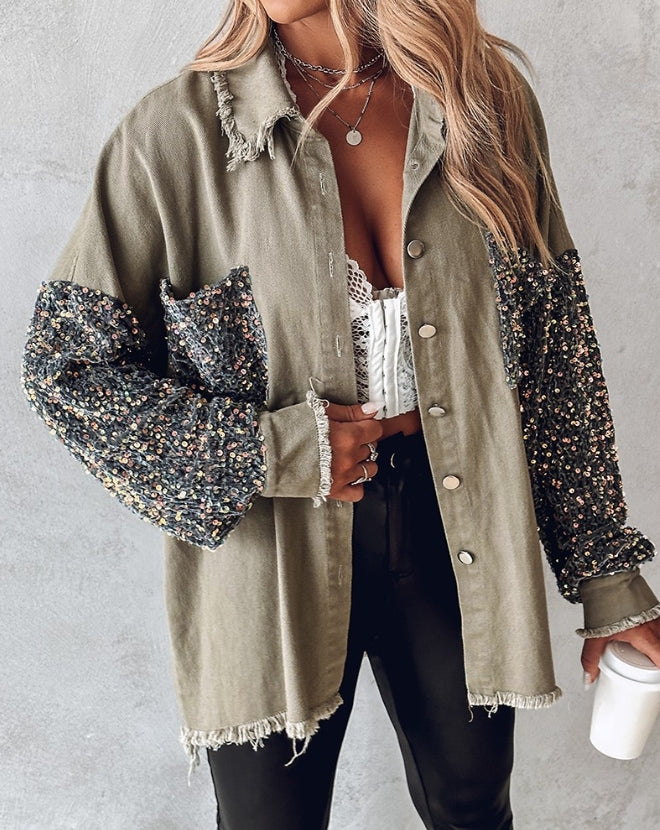 Cherie Jas Lange Mouwen Glitter Pailletten - StudioMarella