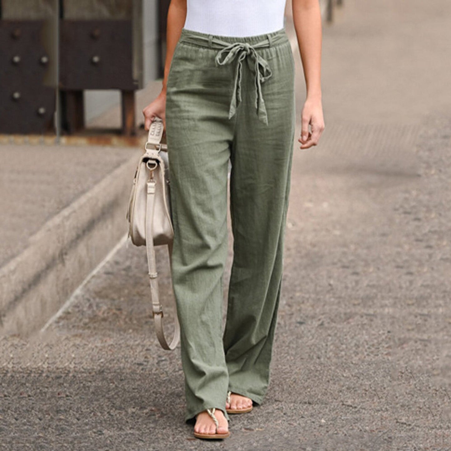 Linnen Broek Luchtig Zomercomfortabel