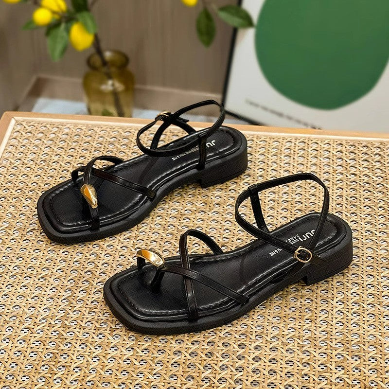 Vrouwelijke Sandalen met Gekruiste Bandjes Zomerstijl - StudioMarella