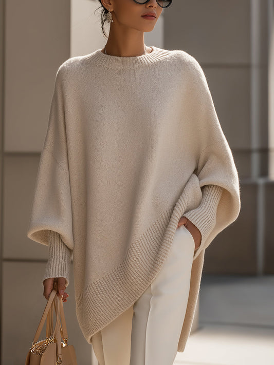 Dames Gebreide Poncho Oversized Trui Warm - StudioMarella