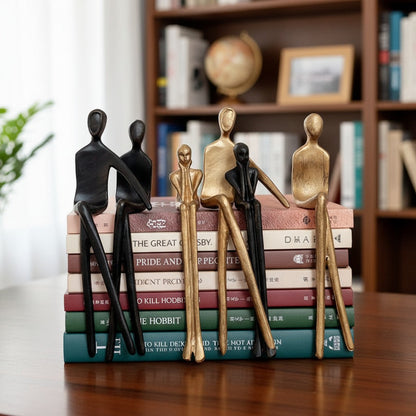 Geometrische Hondenbeeldje van IJzer – Minimalistisch Decoratief Sculptuur voor Bureau