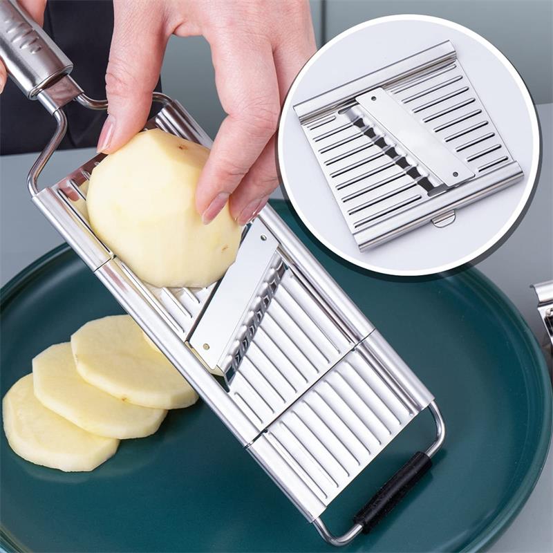 Groentesnijder Set RVS Multifunctioneel Handmatig Met Verwisselbare Messen