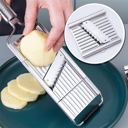 Groentesnijder Set RVS Multifunctioneel Handmatig Met Verwisselbare Messen