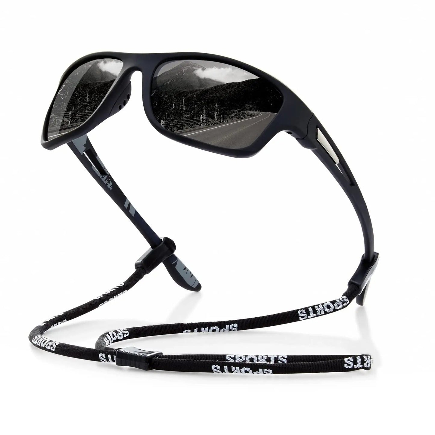 Sportieve Gepolariseerde Zonnebril – UV400 Bescherming – Wrap-Around Design voor Fietsen, Hardlopen & Outdoor Activiteiten | Lichtgewicht Anti-Reflectie Brillen