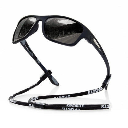 Sportieve Gepolariseerde Zonnebril – UV400 Bescherming – Wrap-Around Design voor Fietsen, Hardlopen & Outdoor Activiteiten | Lichtgewicht Anti-Reflectie Brillen