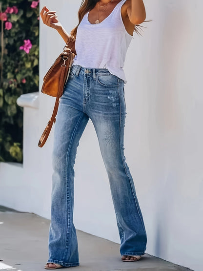 Stretch Bootcut Jeans voor Vrouwen Hoge Kwaliteit