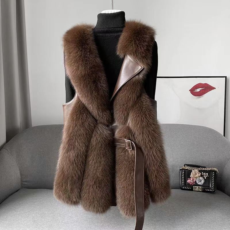 Dames Bodywarmer Faux Fur Warm en Stijlvol