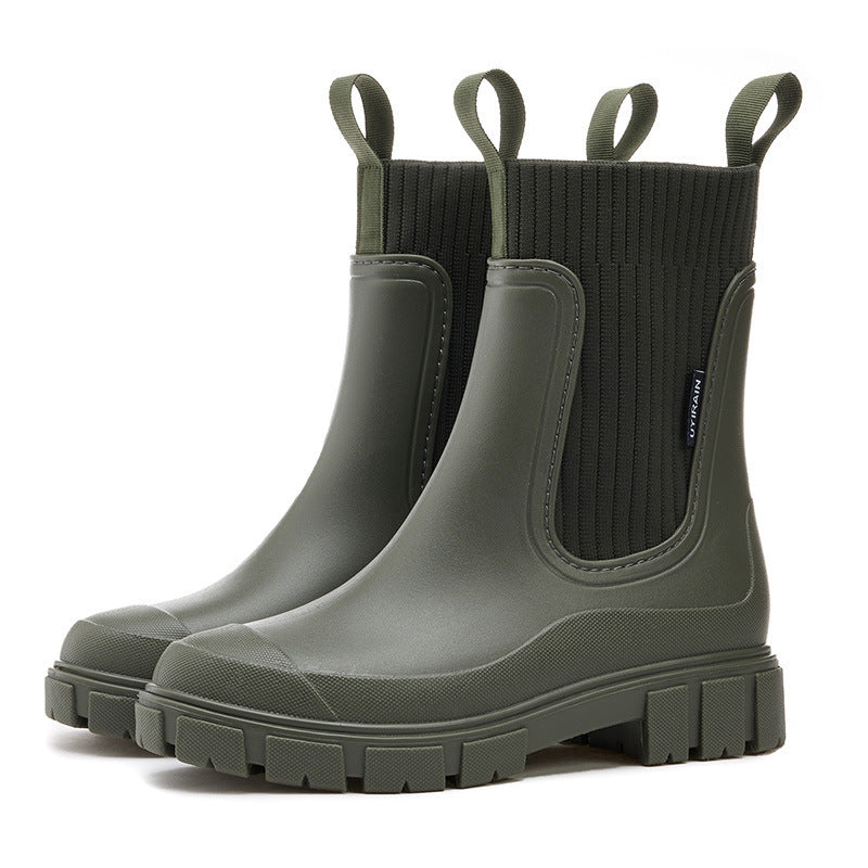 Dames Regenlaarzen Waterdicht met Antislip Zool
