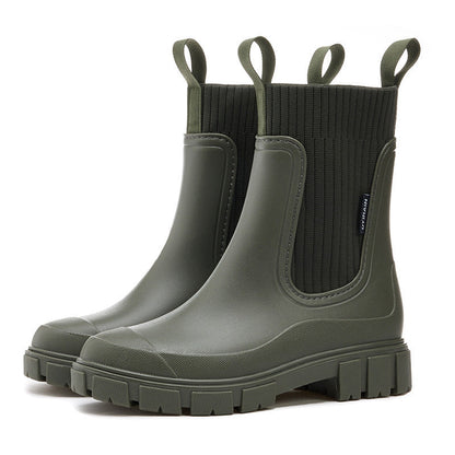 Dames Regenlaarzen Waterdicht met Antislip Zool