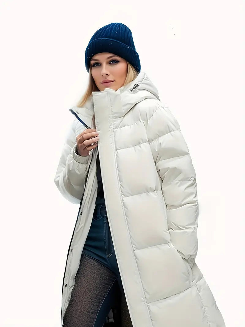 Dames Winterparka Lang Warm en Waterdicht