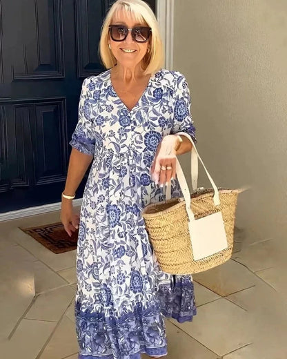 Dames Boho Jurk Elegante Pasvorm - StudioMarella