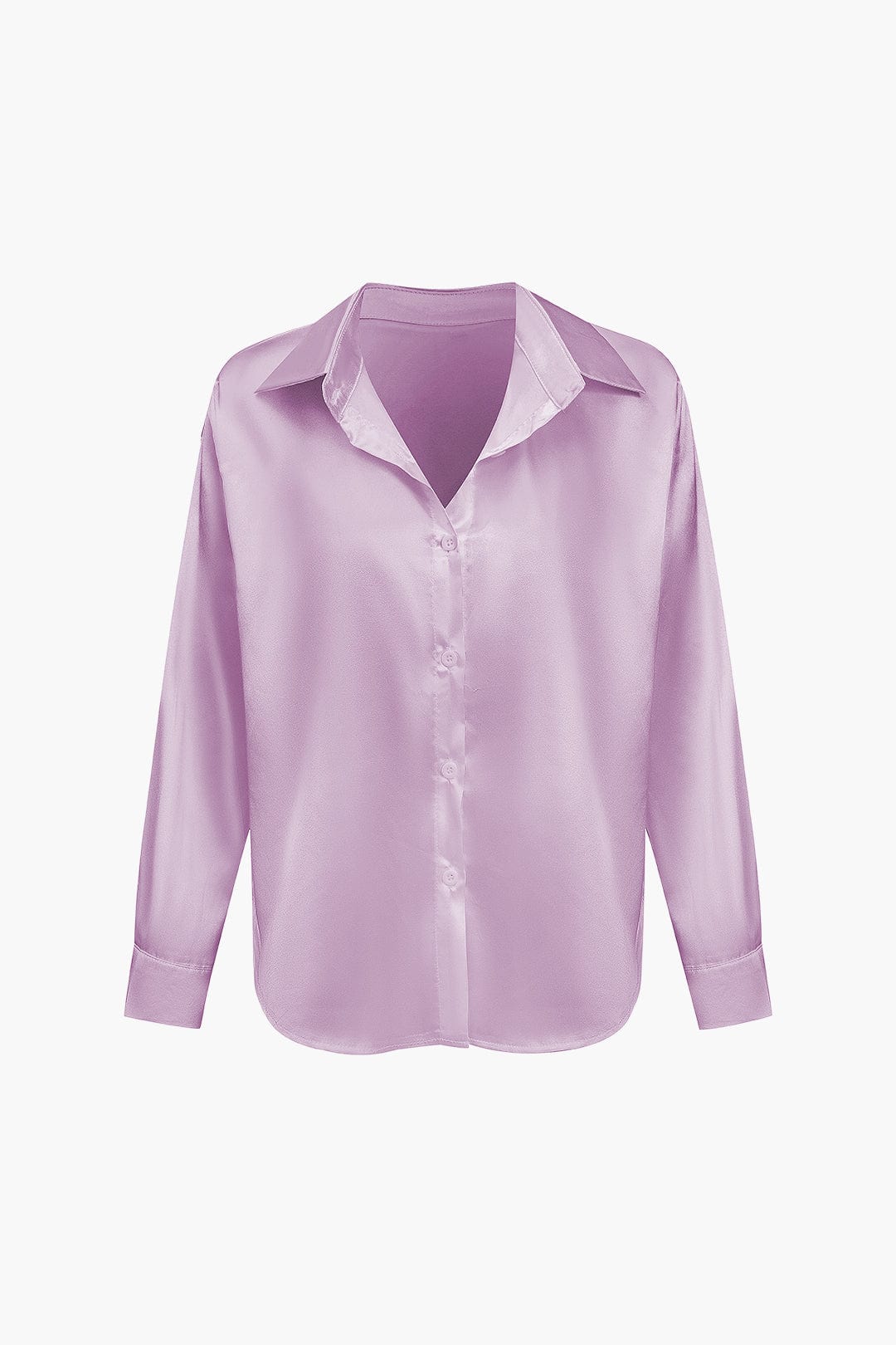 Vrouwelijke Blouse van Satijn Lang Mouw Elegant Model