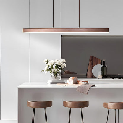 Verumo Hanglamp LED Metaal Zwart Keukeneiland Eettafel Moderne Verlichting Lineaire Hanglamp