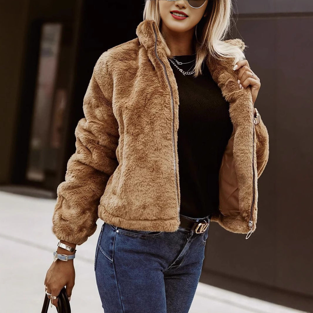 Dames Teddyjas Warme Zachte Winter Ritsjas
