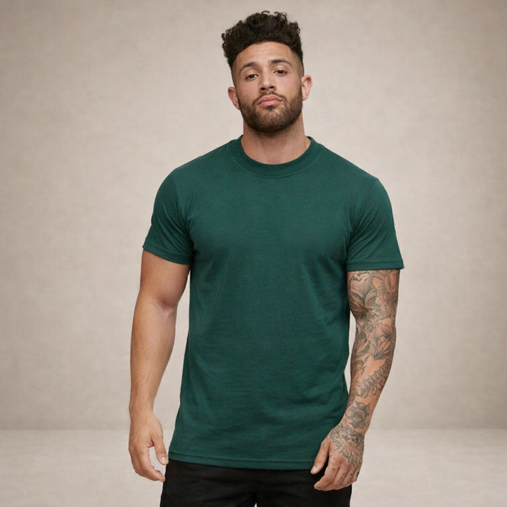 Heren T-shirt Slim Fit Ronde Hals Kort Mouwen