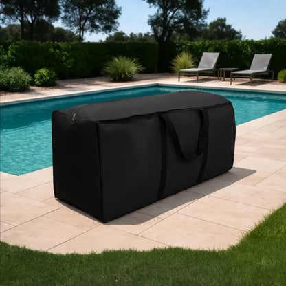 Waterdichte Beschermhoes voor Tuinmeubilair UV-Bestendig 210D Oxford Zwart M & L