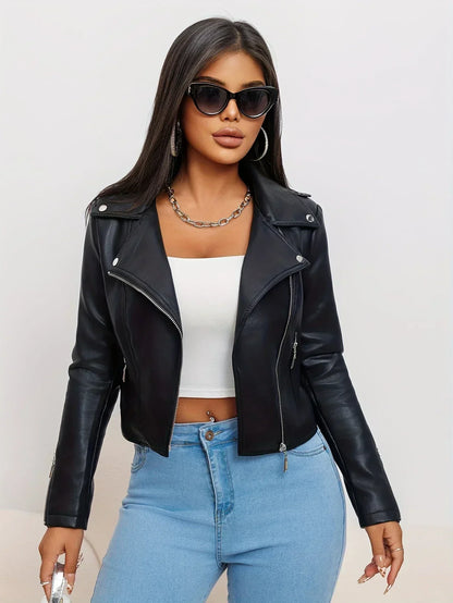 Bikerjack Imitatieleer Zwart Valencia Look