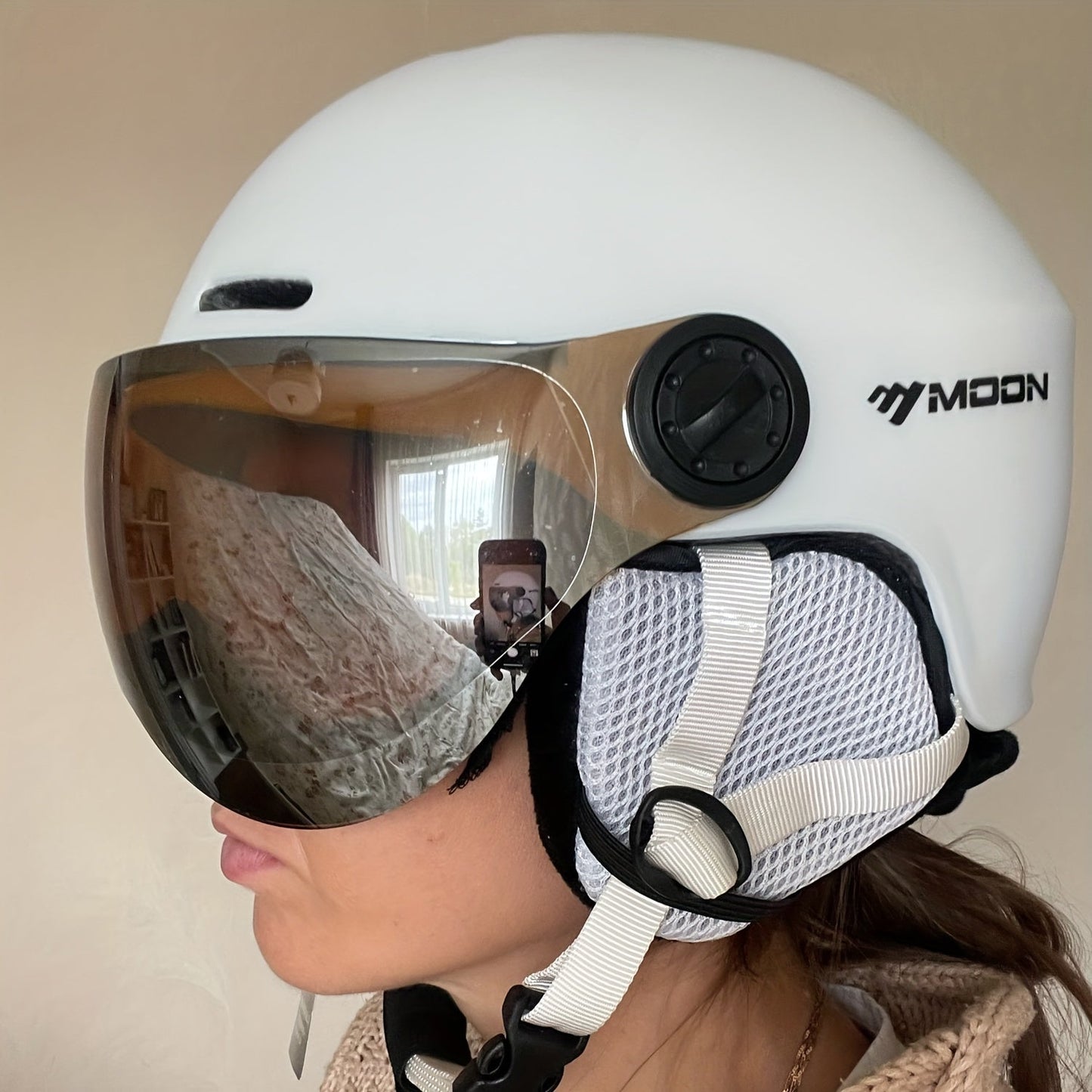 Skihelm PC+EPS Zwart met Vizier Verstelbaar Wintersport Ski Snowboard Beschermhelm met Afneembare Onderdelen