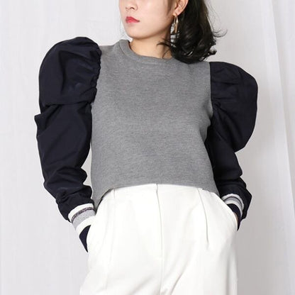 Dames Sweatshirt Lange Mouwen Ronde Hals Casual Stijl - StudioMarella