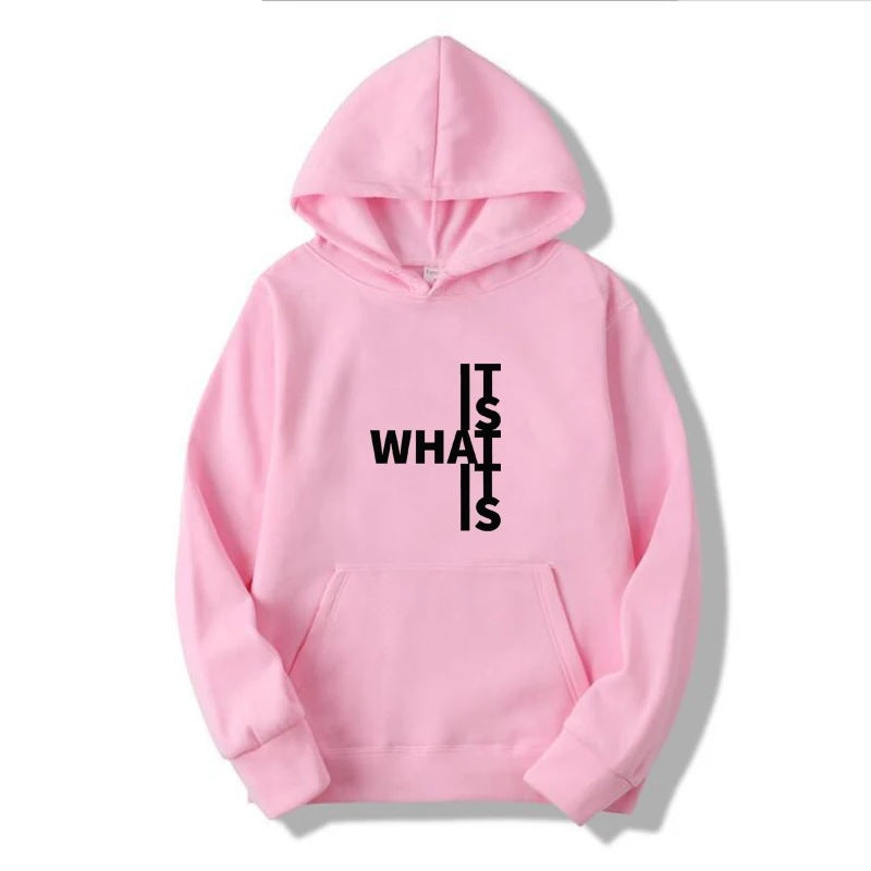 Dames Hoodie Met Leuke Tekst Print Zacht en Warm