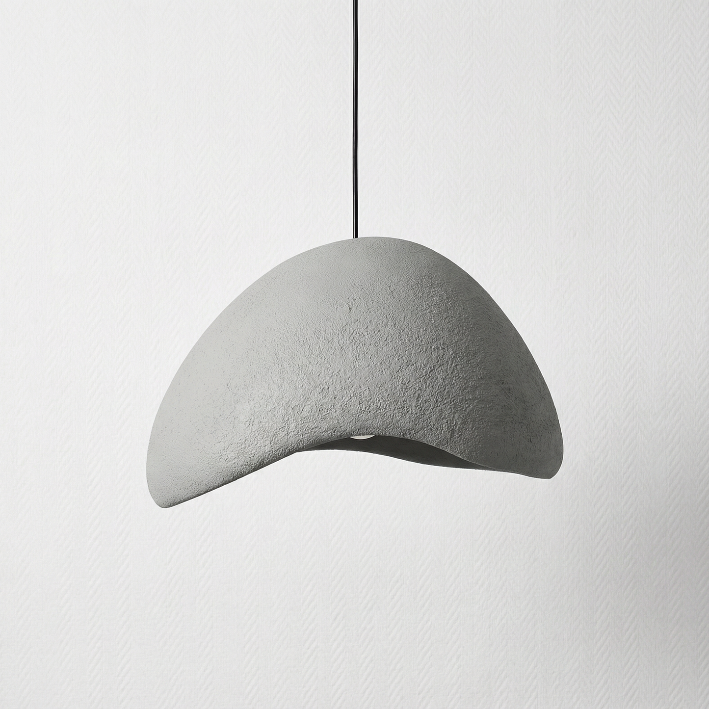Minimalistische Hanglamp met Stenen Textuur – Moderne Verlichting in Scandinavische Stijl