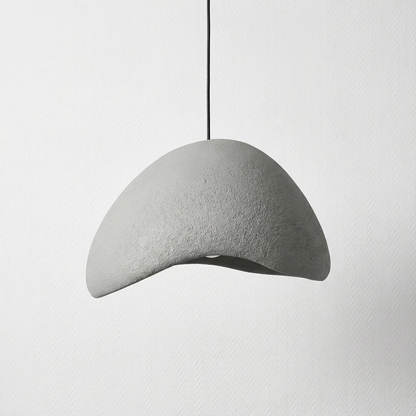 Minimalistische Hanglamp met Stenen Textuur – Moderne Verlichting in Scandinavische Stijl