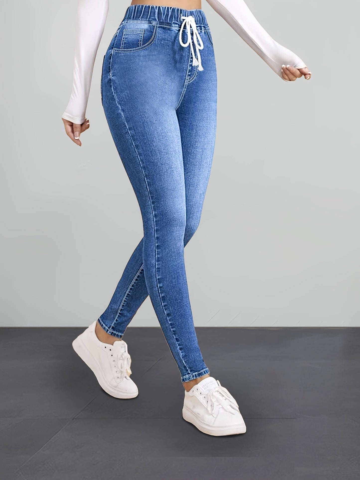 Jegging Stretchbroek Elastisch Slim Fit Denim Stijl