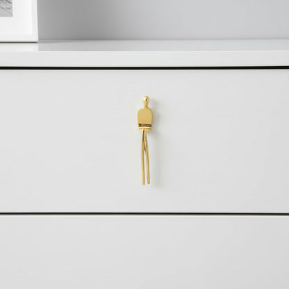 Minimalistische Kastgreep - Messing Zilver Roze - Scandinavisch Design Meubels