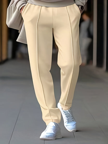 Heren Vrijetijdsbroek Comfortabel Elastisch Zwart Casual