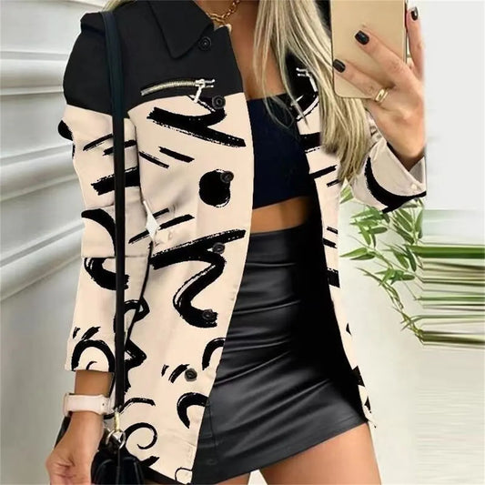 Dames Blazerjasje Elegante Stijl Met Knopen - StudioMarella
