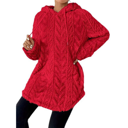 Dames Hoodie Gebreid Met Structuur Trendy Look