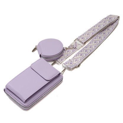 Dames Crossbody Tas met Telefoonvak en Stijlvolle Sluiting