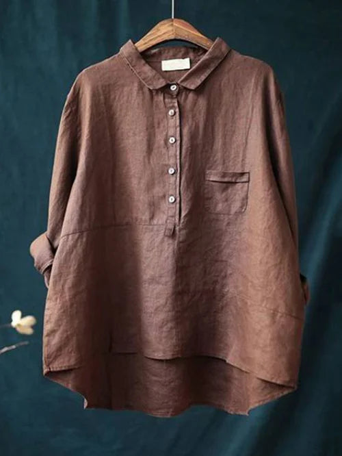 Linnen Blouse Dames Zomerjurk Casual Luchtig