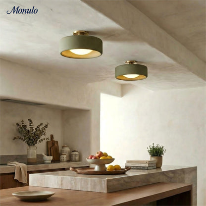 Porseleinen Plafondlamp met Strakke Montage – Moderne Lage Profiellamp Keramiek Opbouwverlichting