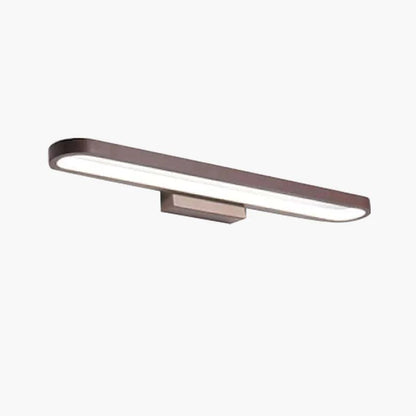 Wandlamp Spiegel Aluminium Siliconen Strip Zwart Koffibruin 40cm 60cm 80cm LED Badkamer