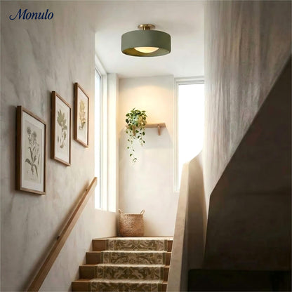 Porselein Plafondlamp Rond Modern – Zachte Sfeerverlichting voor Gang Kantoor Keuken