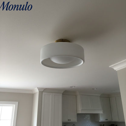 Porselein Plafondlamp Rond Modern – Zachte Sfeerverlichting voor Gang Kantoor Keuken