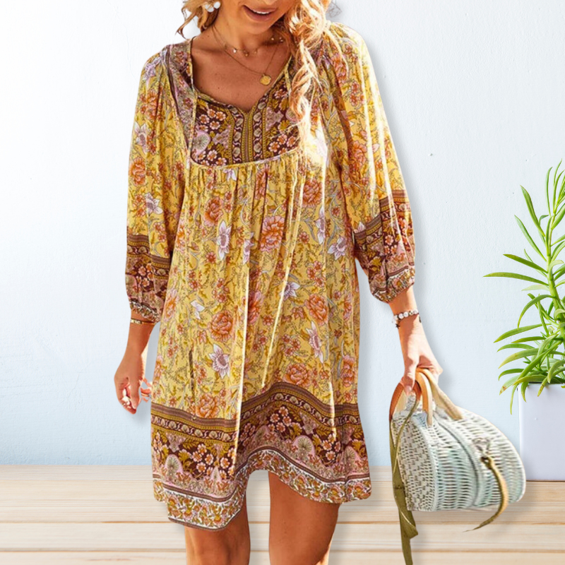 Zomerjurk Bohemien Stijl Vrouwelijk Mooi