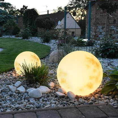 Buitenlamp Bol LED Maanlamp USB Oplaadbaar Weerbestendig 20 30 40 50 cm Warm Wit Tuin Terras Balkon Sfeerverlichting Decoratie