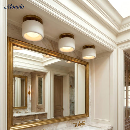 Porseleinen Plafondlamp met Strakke Montage – Moderne Lage Profiellamp Keramiek Opbouwverlichting