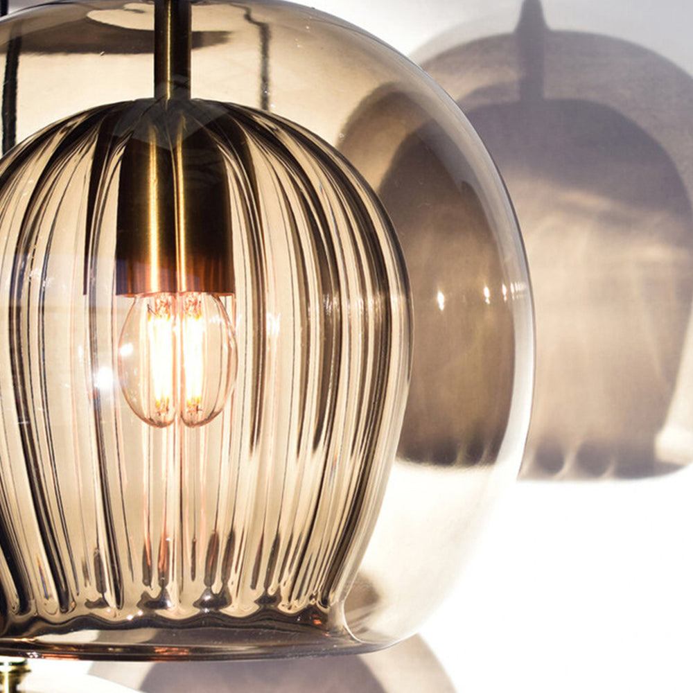 Glazen Globe Hanglamp Helder & Amber Bol Verlichting Eetkamer Slaapkamer