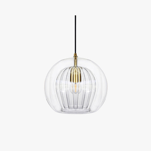 Hanglamp Glas Rond Transparant Amber G4 LED Modern 1-Lichts