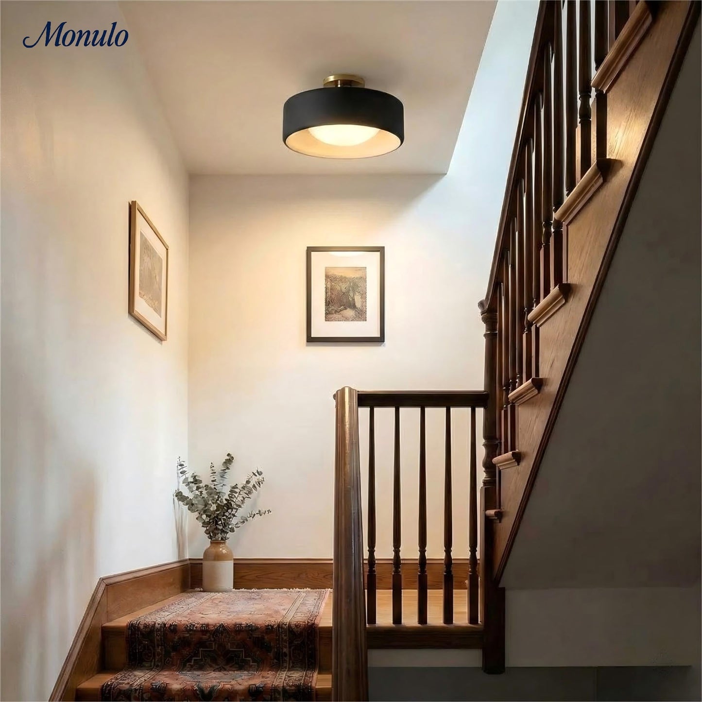 Porseleinen Plafondlamp met Strakke Montage – Moderne Lage Profiellamp Keramiek Opbouwverlichting