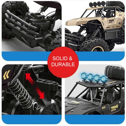 RC Monster Truck 6-Wiels Offroad met 2.4 GHz Afstandsbediening – Snelheid tot 52 km/u – Inclusief 2 Accu's voor Kinderen en RC-Fans