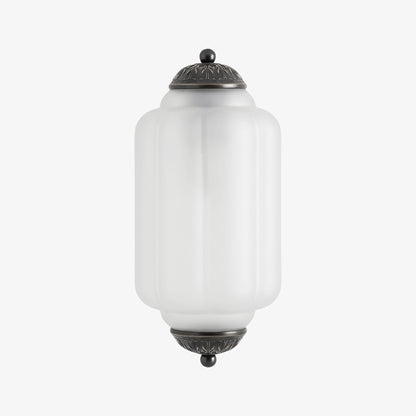 Eloise Vintage Scalloped Milk Glass Wall Sconce - Modern Accent Lighting for Bathroom and Bedroom
